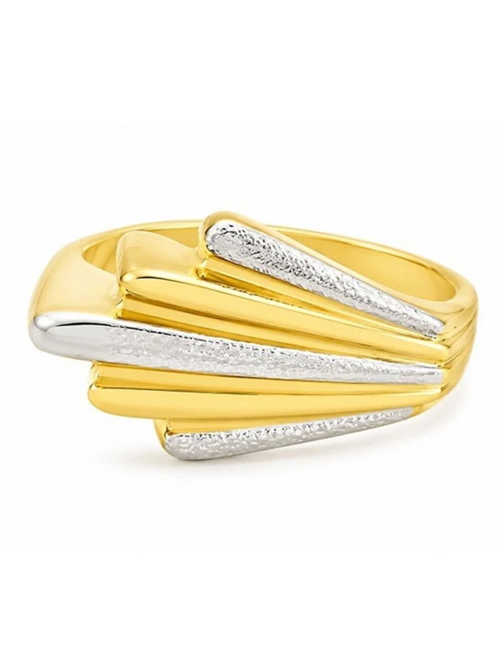 Solid 14k Yellow Gold Designed Ring